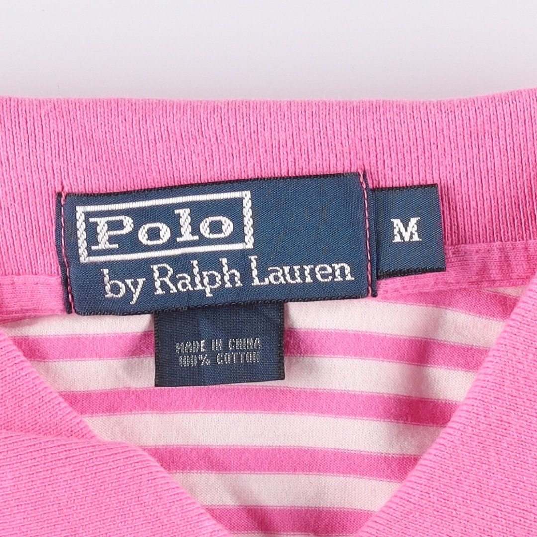 Ralph Lauren(ラルフローレン)の古着 ラルフローレン Ralph Lauren POLO by Ralph Lauren 半袖 ボーダー ポロシャツ メンズM /eaa332789 メンズのトップス(ポロシャツ)の商品写真