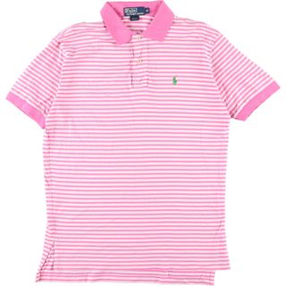 ラルフローレン(Ralph Lauren)の古着 ラルフローレン Ralph Lauren POLO by Ralph Lauren 半袖 ボーダー ポロシャツ メンズM /eaa332789(ポロシャツ)