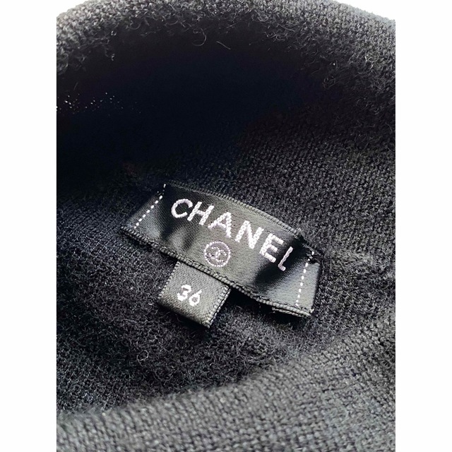 CHANEL ココマーク カシミヤ ラメニットセーター 36(オーバサイズ