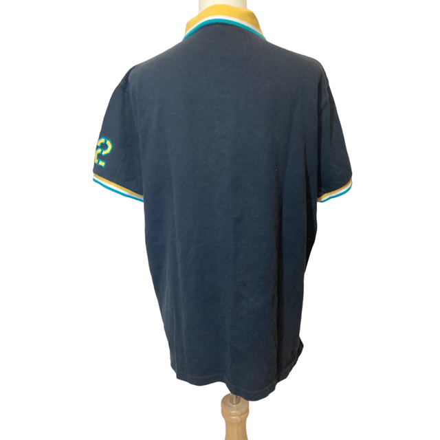 Polo Club(ポロクラブ)のPOLO CULUBE ブラック 半袖 ポロシャツ ロゴ ポロクラブ 黒 メンズのトップス(Tシャツ/カットソー(半袖/袖なし))の商品写真