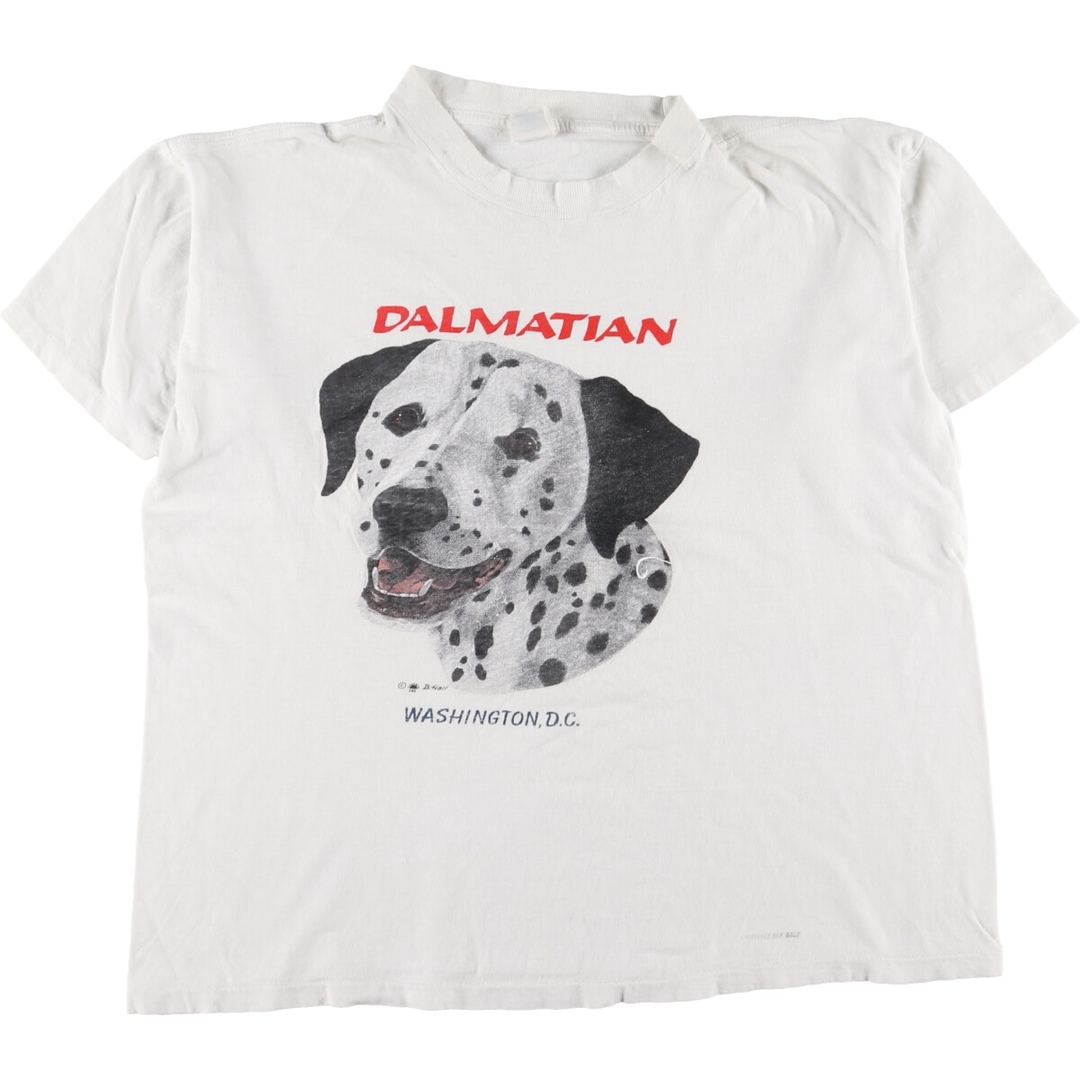 -ランクSHORT THILLS TEE 犬柄 アニマルプリントTシャツ メンズL /eaa333997