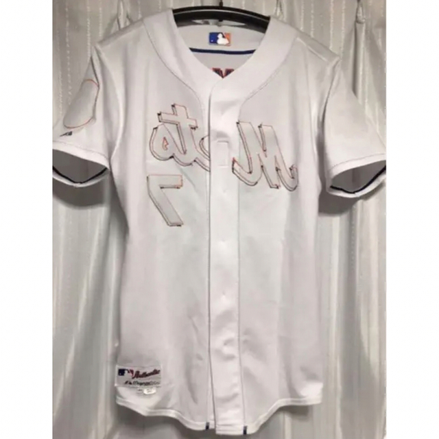 シルバー金具 MLBニューヨークメッツ #7ホセレイエス オーセンティック