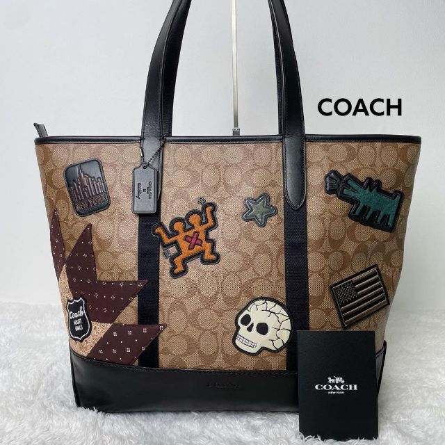 ☆coach☆極美品❣️大きい肩掛けトート☆シグネチャー☆