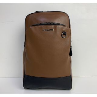 コーチ(COACH)の美品★ コーチ メンズ COACH グラハム スムース レザー ボディバッグ(ボディーバッグ)