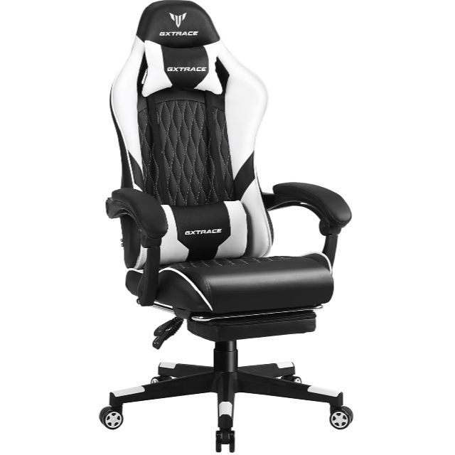 【色: White】GXTRACE ゲーミングチェア ゲームチェア 椅子 オット
