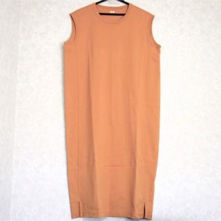 ユニクロ(UNIQLO)のUNIQLO U Tシャツワンピース ユニクロクルーネックワンピースノースリーブ(ひざ丈ワンピース)