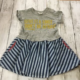 エフオーキッズ(F.O.KIDS)のエフオーキッズ　Tシャツ　ワンピース 80cm(ワンピース)