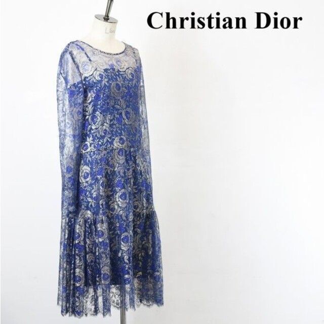 Christian Dior(クリスチャンディオール)のSL AK0003 超高級 Christian Dior ディオール シースルー レディースのワンピース(ロングワンピース/マキシワンピース)の商品写真