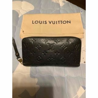 ルイヴィトン(LOUIS VUITTON)のルイヴィトン　黒　ラウンドファスナー　長財布　ジッピー・ウォレット　M61864(財布)