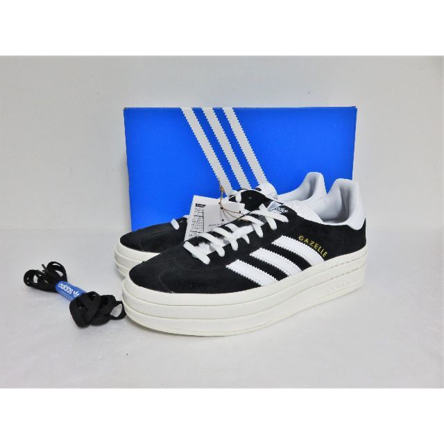 ブラックホワイト定価adidas GAZELLE BOLD W 25.5 ブラック HQ6912