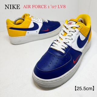 ナイキ(NIKE)のNIKE★AIR FORCE1/エアフォース1★ブルーイエロー/青黄白★25.5(スニーカー)