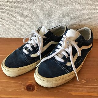 ヴァンズ(VANS)のVANS◆ヴァンズ バンズ オールドスクール ネイビー oldskool 7.5(スニーカー)