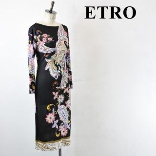 エトロ(ETRO)のSL AK0034 高級 近年モデル 美品 ETRO エトロ ドレープ(ロングワンピース/マキシワンピース)