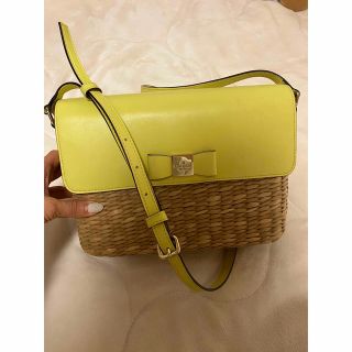 ケイトスペードニューヨーク(kate spade new york)のケイトスペード　カゴバッグ　ショルダー(かごバッグ/ストローバッグ)