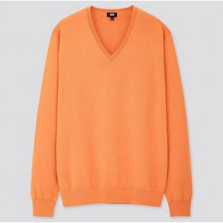 ユニクロ(UNIQLO)の新品未使用 ユニクロUNIQLO スーピマコットンVネックセーター ニット(ニット/セーター)