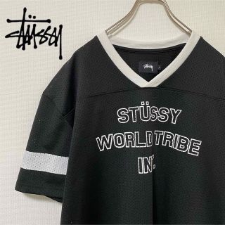 ステューシー(STUSSY)のSTUSSYのメッシュTシャツ アメフトジャージっぽい年中OK重ね着向け(L)(Tシャツ/カットソー(半袖/袖なし))