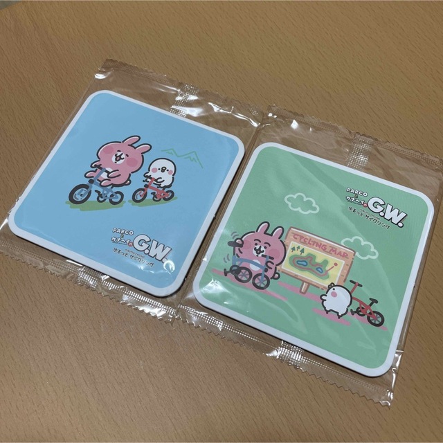 PARCOとカナヘイ　コラボコースター エンタメ/ホビーのおもちゃ/ぬいぐるみ(キャラクターグッズ)の商品写真