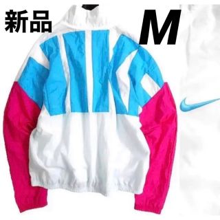 ナイキ(NIKE)のナイキ　ビッグロゴ　裏地メッシュ ウィンドブレーカー ジャケット　M(ナイロンジャケット)