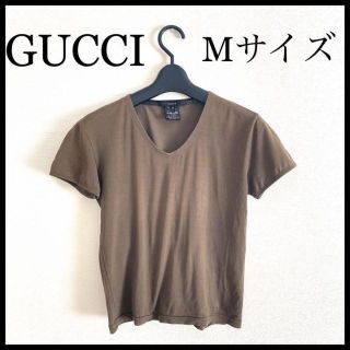 グッチ(Gucci)の【GUCCI】グッチ　半袖　Tシャツ　レディース　Mサイズ　ブラウン　茶色(Tシャツ(半袖/袖なし))