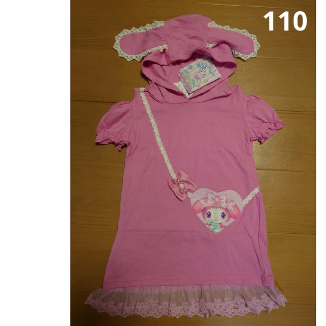 マイメロディ(マイメロディ)のマイメロ　ワンピース キッズ/ベビー/マタニティのキッズ服女の子用(90cm~)(ワンピース)の商品写真