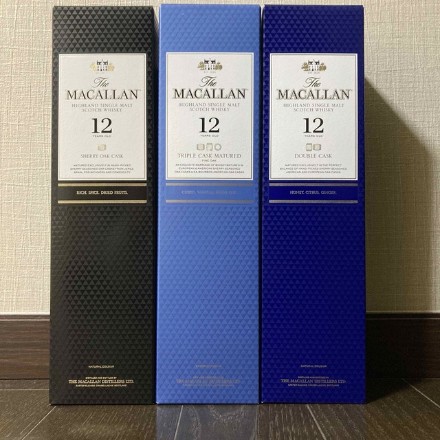 送料無料新作 MACALLAN☆マッカラン12年☆シェリー☆トリプル☆ダブル