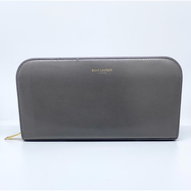 ほぼ新品!サンローラン 長財布 ラウンドファスナー イタリア製 本革