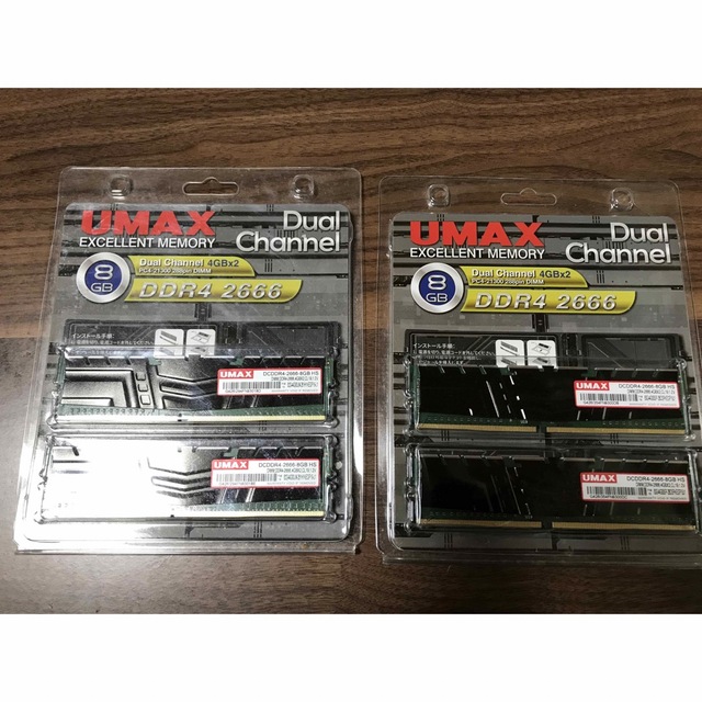 UMAX  メモリー DDR4 2666 【16GB(4GB×4枚)】