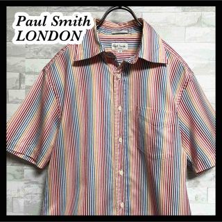 ポールスミス(Paul Smith)の【Paul Smith】ポールスミスロンドン　マルチストライプ半袖シャツ　M(シャツ)