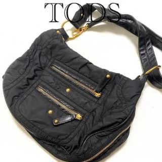 トッズ(TOD'S)のTODS ショルダーバッグ　黒(ショルダーバッグ)