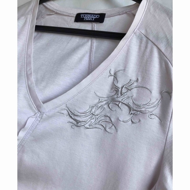 トルネードマート 切り替え刺繍Tシャツ トップス | mdh.com.sa
