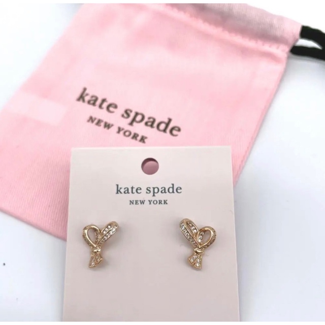 【未使用】kate spadeリボンピアス