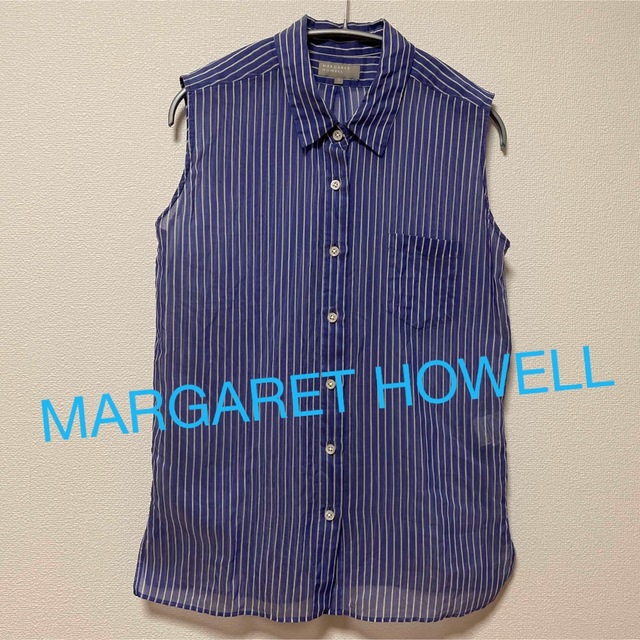 MARGARET HOWELL(マーガレットハウエル)のMARGARET HOWELLコットンシルクシャツ レディースのトップス(シャツ/ブラウス(半袖/袖なし))の商品写真