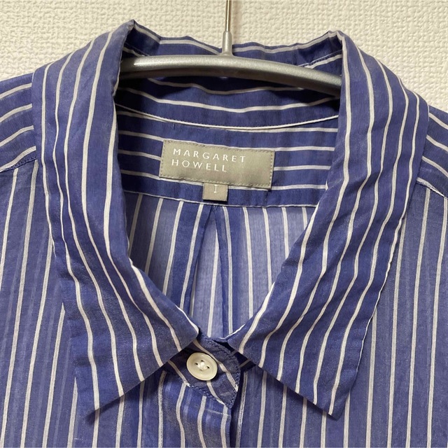 MARGARET HOWELL(マーガレットハウエル)のMARGARET HOWELLコットンシルクシャツ レディースのトップス(シャツ/ブラウス(半袖/袖なし))の商品写真