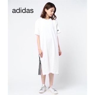 アディダス(adidas)のadidas Tシャツワンピ(ひざ丈ワンピース)