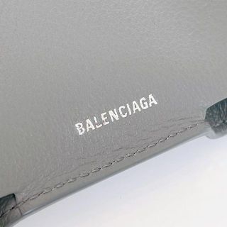 Balenciaga - 【訳あり】バレンシアガ ペーパー ミニ財布 グレー 三