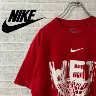 ナイキ(NIKE)の【超激レア】NIKE ナイキ ビッグ Tシャツ 半袖  L ゆるだぼ 赤 バスケ(Tシャツ/カットソー(半袖/袖なし))