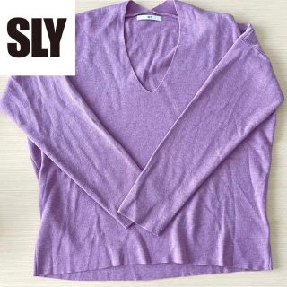 スライ(SLY)の【即日発送】SLY スライ Ｖネックカットソー(カットソー(長袖/七分))