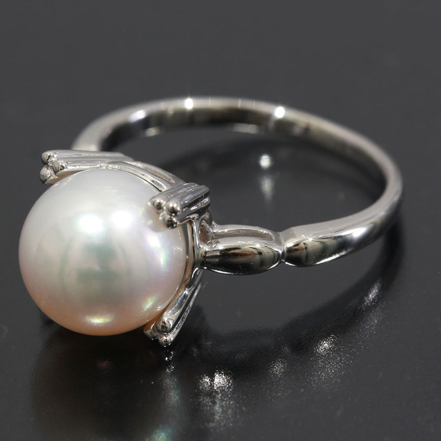 MIKIMOTO ミキモト リング PT950 アコヤパール9mm E0174 最新作売れ筋