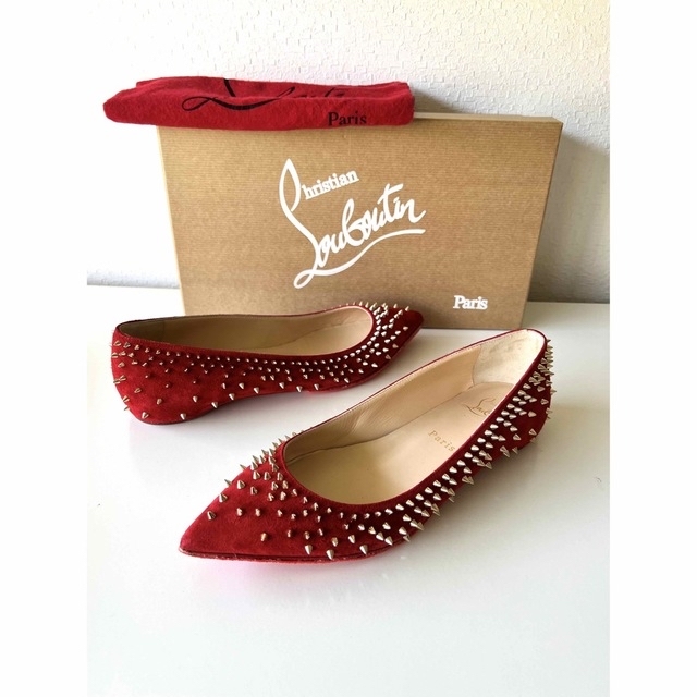 Christian Louboutin(クリスチャンルブタン)の正規品❗️クリスチャンルブタン　フラットパンプス❣️ レディースの靴/シューズ(ハイヒール/パンプス)の商品写真