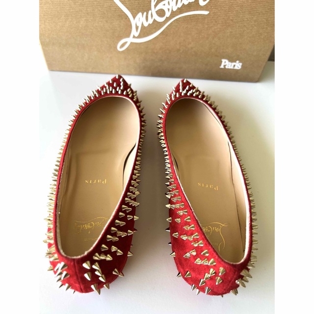 Christian Louboutin(クリスチャンルブタン)の正規品❗️クリスチャンルブタン　フラットパンプス❣️ レディースの靴/シューズ(ハイヒール/パンプス)の商品写真