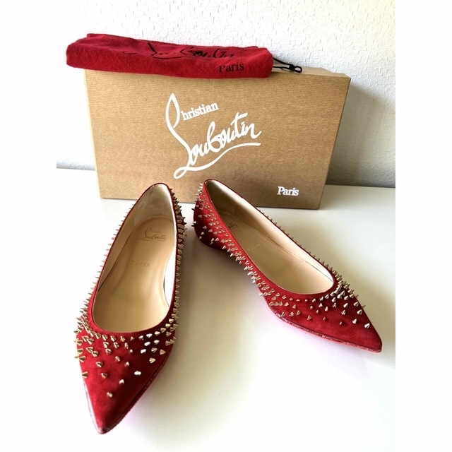 Christian Louboutin(クリスチャンルブタン)の正規品❗️クリスチャンルブタン　フラットパンプス❣️ レディースの靴/シューズ(ハイヒール/パンプス)の商品写真