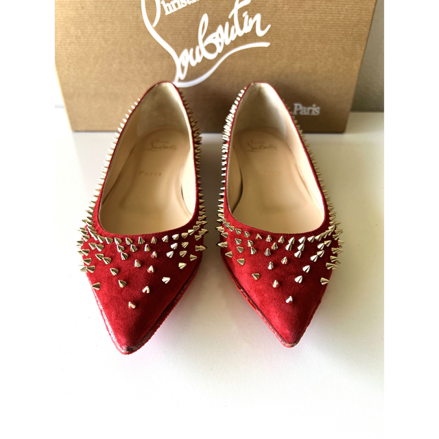 Christian Louboutin(クリスチャンルブタン)の正規品❗️クリスチャンルブタン　フラットパンプス❣️ レディースの靴/シューズ(ハイヒール/パンプス)の商品写真