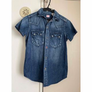 デニムダンガリー(DENIM DUNGAREE)のデニムダンガリー  デニムシャツ　160(ブラウス)