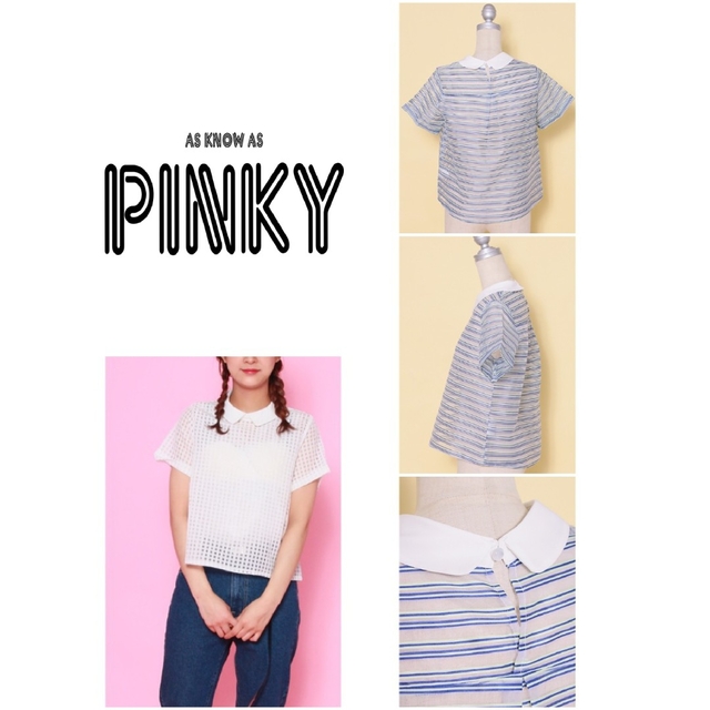 as know as PINKY シースルートップス - トップス