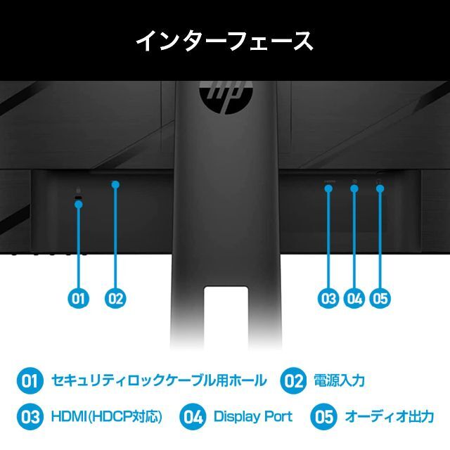 HP ゲーミングモニター 23.8 インチ フルHD 5ms 144Hz駆動 Hの通販 by