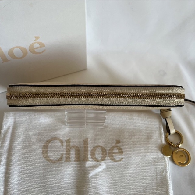 【格安】クロエ　Chloe 財布　長財布　アルファベット　ウォレット　ベージュ