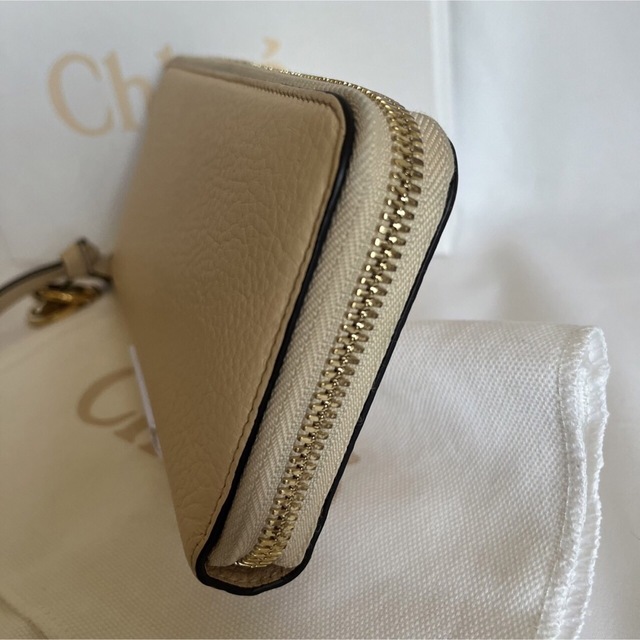 【格安】クロエ　Chloe 財布　長財布　アルファベット　ウォレット　ベージュ