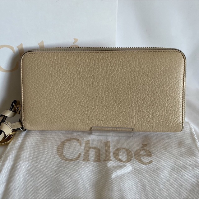 【格安】クロエ　Chloe 財布　長財布　アルファベット　ウォレット　ベージュ