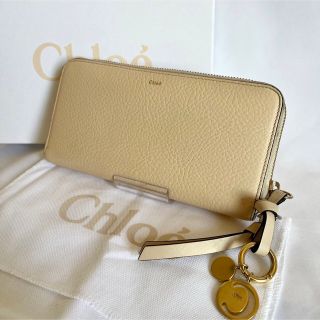 【格安】クロエ　Chloe 財布　長財布　アルファベット　ウォレット　ベージュ