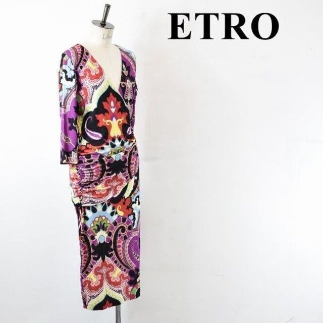 ETRO エトロ ペイズリー 花柄 ワンピース ドレス-